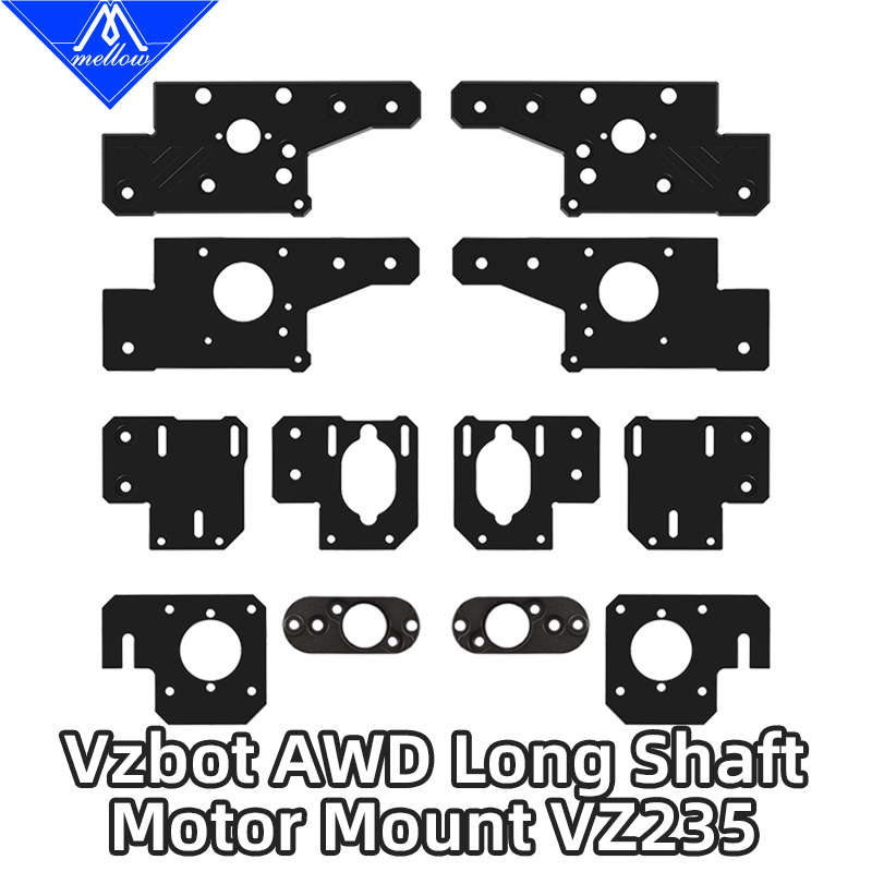 Mellow højpræcisions cnc  vz235 vzbot langakselmotorbeslag til diy 3d printer ldo -42 sth 48-2804ah(s40r)  motor / kraken motor