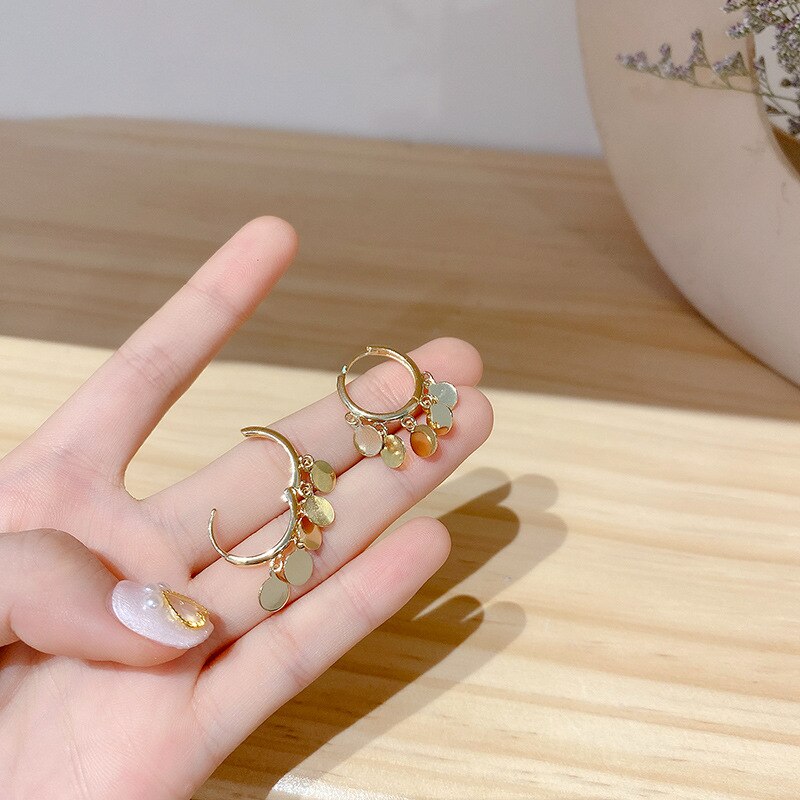 oorbellen voor vrouwen Geometric metal leaf earrings with butterfly jewelry dangle earrings creoles d oreilles femme: Default Title