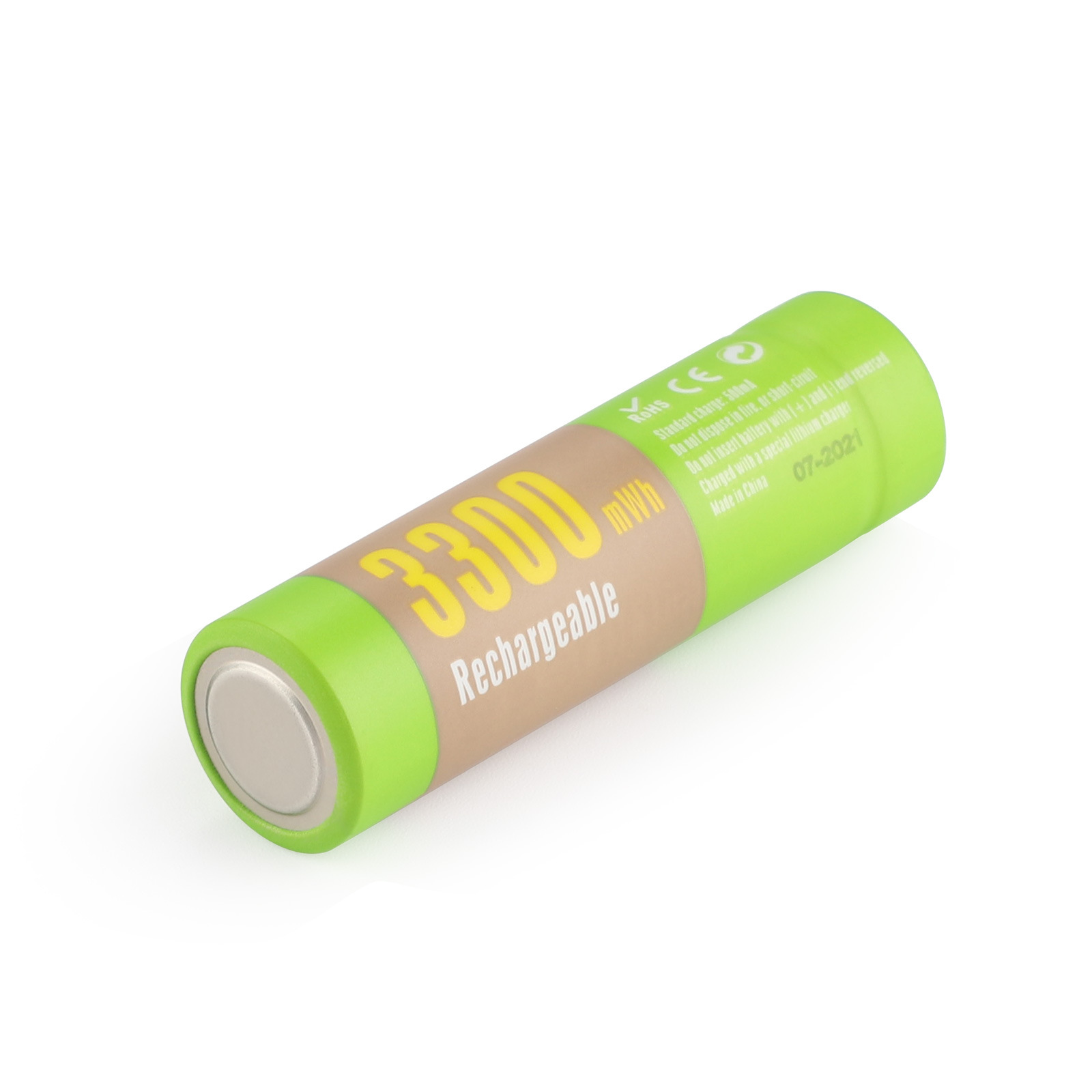 Piles AA rechargeables au lithium pour lampe de poche, jouets et montre, remplacement du lecteur MP3, 24.com, 1.5V, 3300mWh Pipeline, Green AA