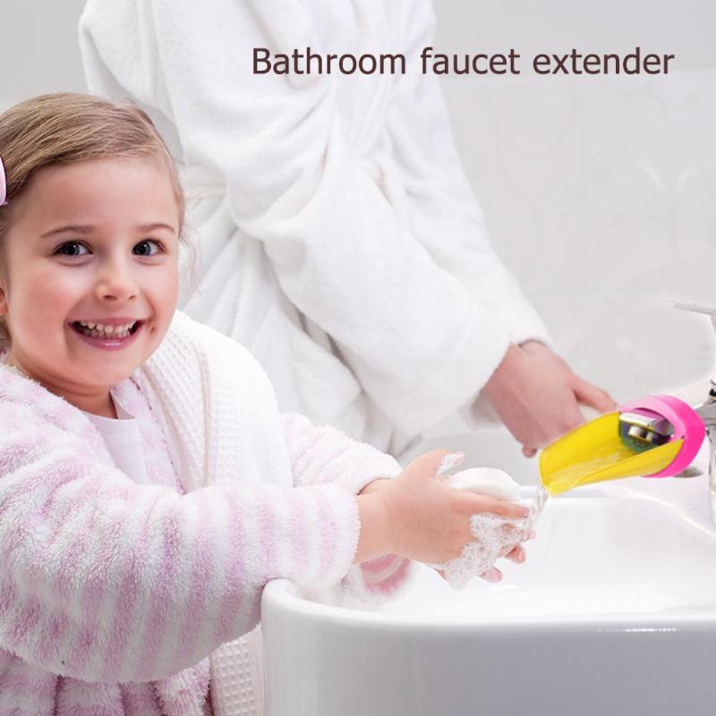 Badkamer Water Kraan Extender Cartoon Plastic Baby Sink Handvat Extension Hand wassen Apparaat Badkamer Gereedschap Bad Speelgoed Baby Care