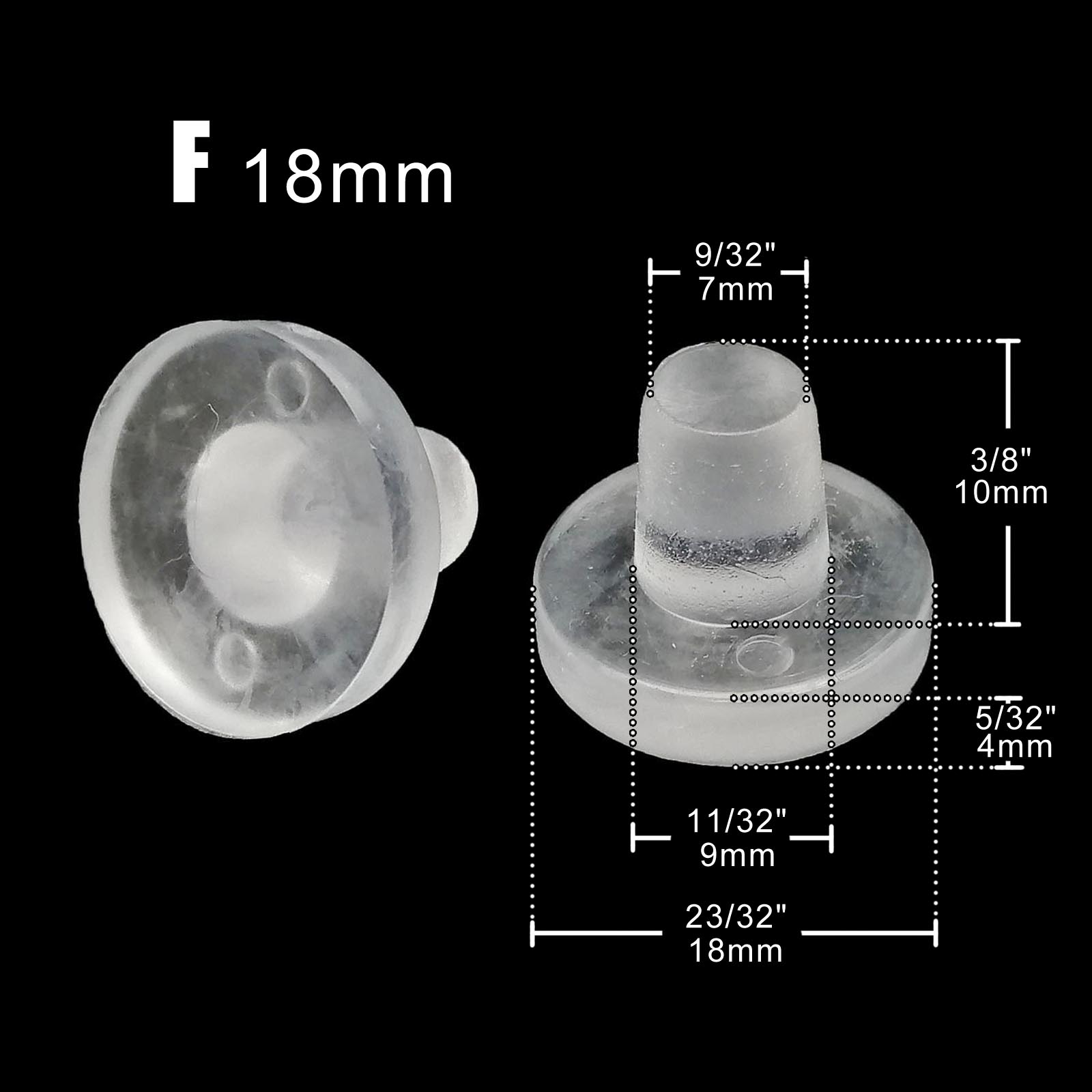 24 Stück weiche, klare, transparente Gummi-Embedded-Möbel, Tisch, Stuhl, Beinfüße, unten, Gleitpad, Bodenschutz, stoßfest: Elfenbein
