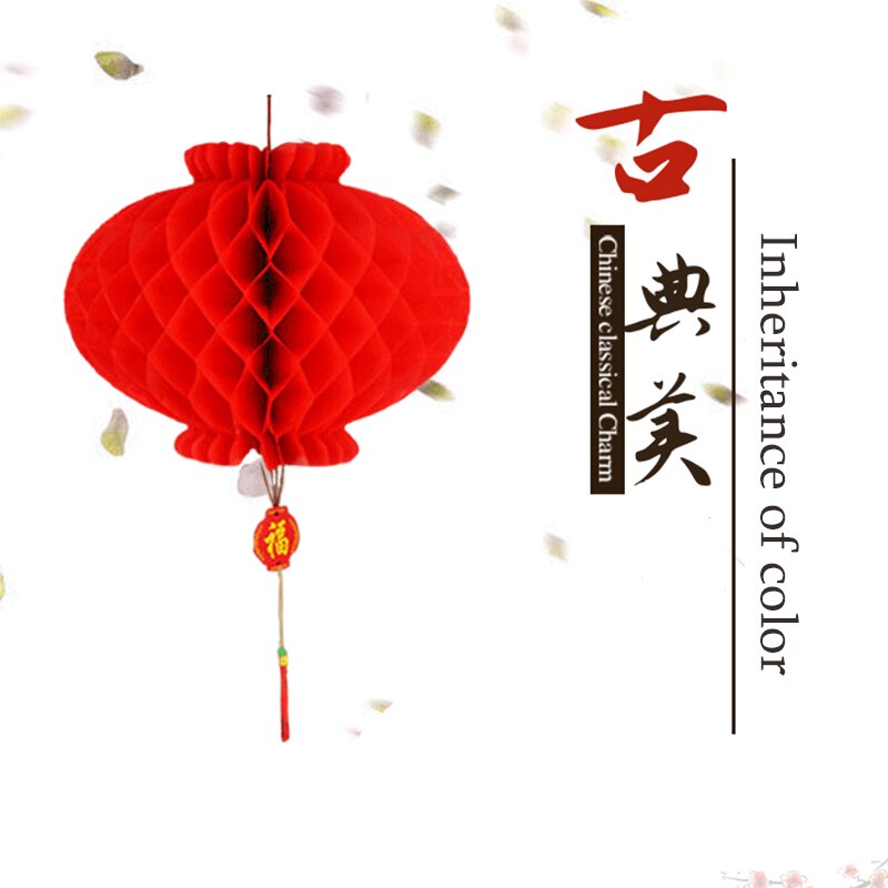 1pcs year 2022 paper lantern chinese festival red lantern pendant Christmas Decorations for home Ornaments Lanterns