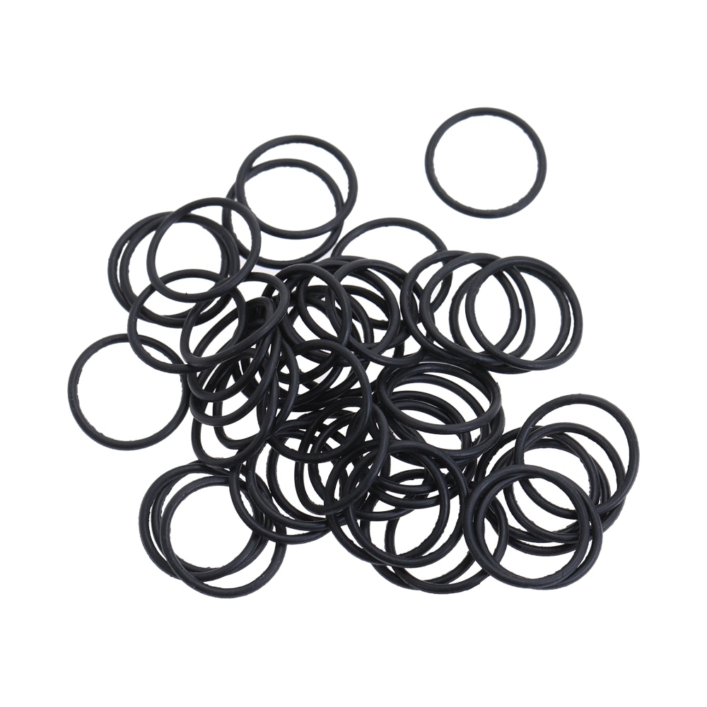 Lot de 100 joints toriques noirs en caoutchouc nbr,  od 7 8 9 10 11 12 13 14 14.5 15 16 mm x 2.5mm, joints d'étanchéité pour automobile
