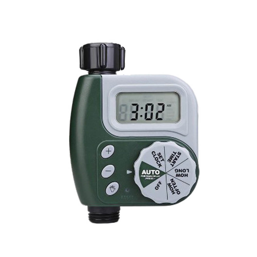 Digital Programmable Water Timer Weatherproof Garden Lawn Faucet Hose Timer Automatic Irrigation Sprinkler Controller: green