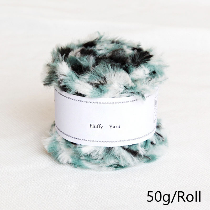 50g/Rolle Plüsch Kunst pelz flauschiges Garn Häk elgarn zum Stricken von Strickjacke Schal Pullover Schal Hands trick garn Näh zubehör