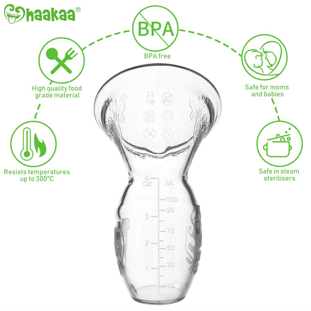 Bomba de mama manual de haakaa 3oz/90ml commended por mães de enfermagem, celebridades, doulas e consultores de lactação em todo o mundo