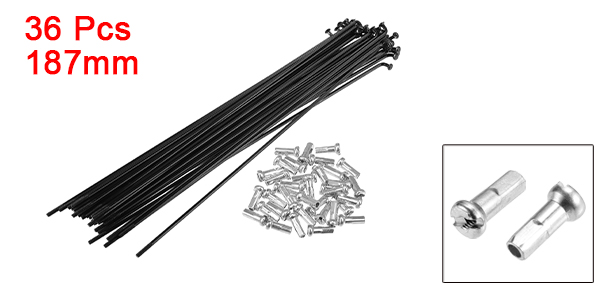 X Autohaux 36pcs 14G J Bend Bicycle Steel Spokes 119mm 125mm 136mm 138mm 141mm 144mm 153mm 158mm 169m Cycle Spokes with Nipples: VIOLET/紫罗兰