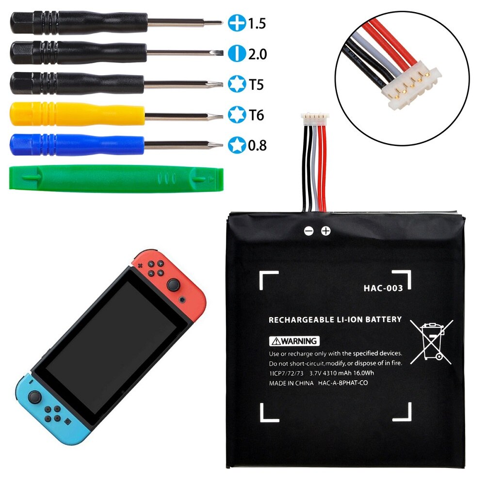 4310Mah HAC-003 Oplaadbare Batterij Reparatie Nintendo Switch Game Console HAC-001 Diy Reparatie Tool Kit