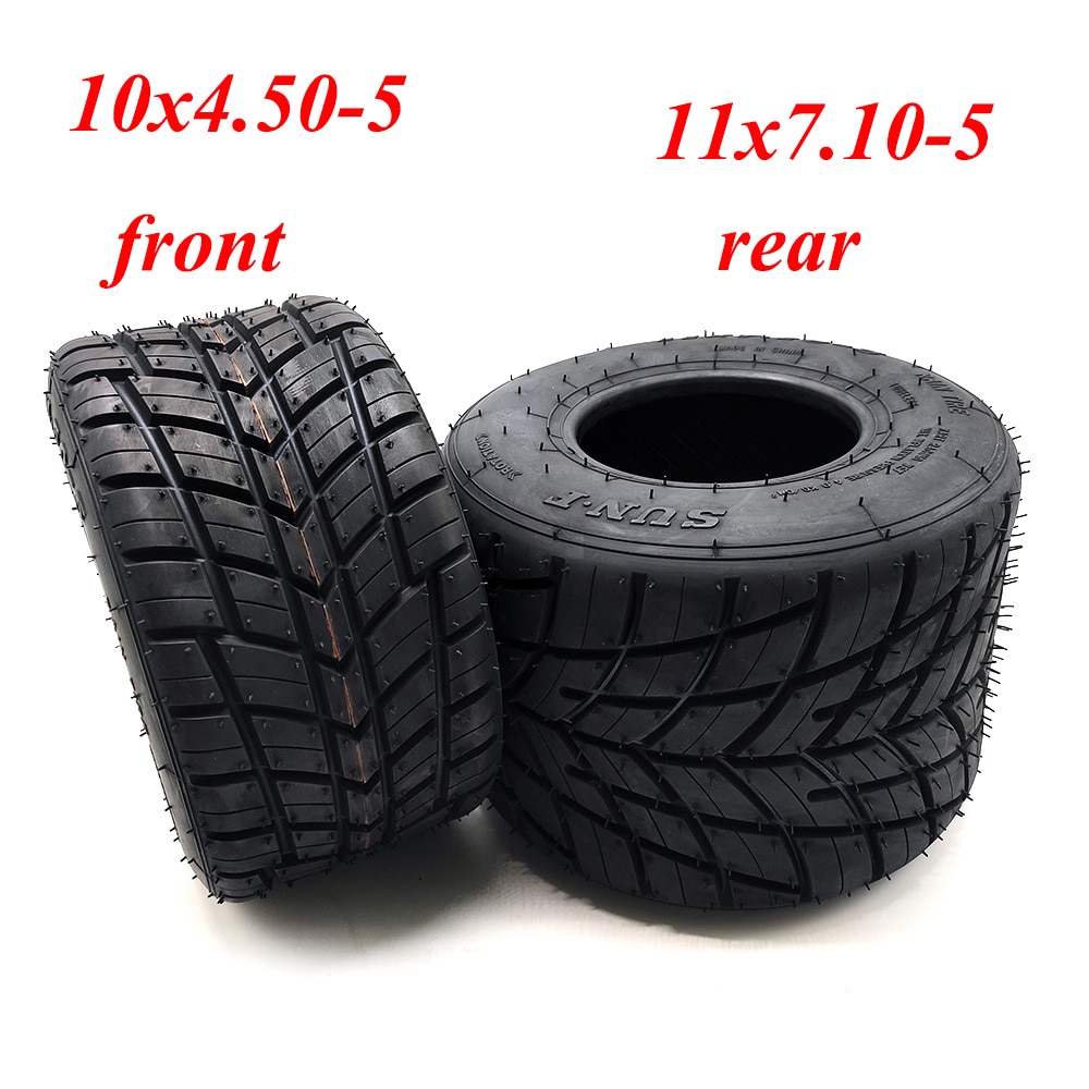 Pneu sous vide de Karting, 10x4,50-5 11x7,10-5 pouces, accessoires de Karting