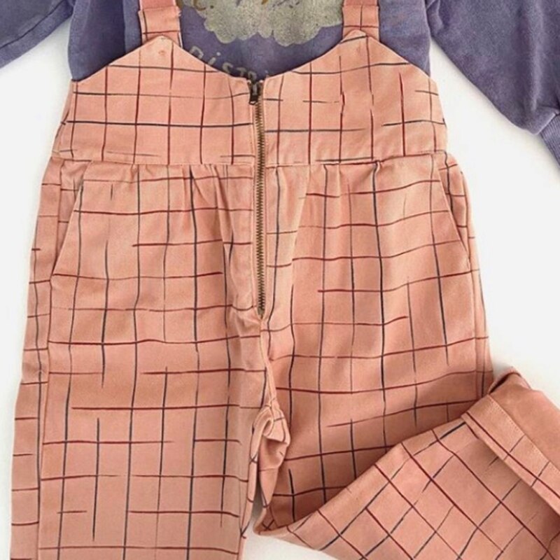 Per-vendita La Nave A Metà Agosto 2020 Nuovo Bambino Della Ragazza di Inverno Vestiti di Pantaloni Cargo Rosa Plaid Per Bambini Tute E Salopette boutique di Abbigliamento Per Bambini: 18-24M(80cm)
