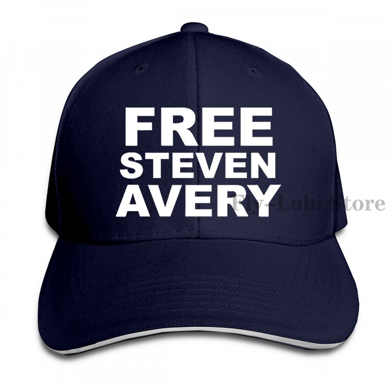 Free Steven Avery Baseball cap men women Trucker Hats adjustable cap: 1-Navy