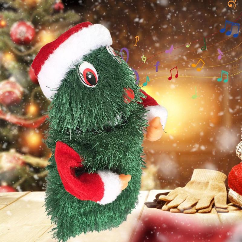 Elektrische kerstman van plastic en flanel, draaibaar speelgoed voor thuis, kerstfeest, doe-het-zelf knutselen met muziek, elektrisch kerstspeelgoed