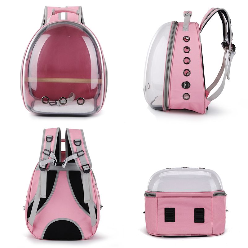 Pet Papagei Träger Vogel Reisetasche Raum Kapsel Transparent Rucksack Atmungs 360 grad Sightseeing
