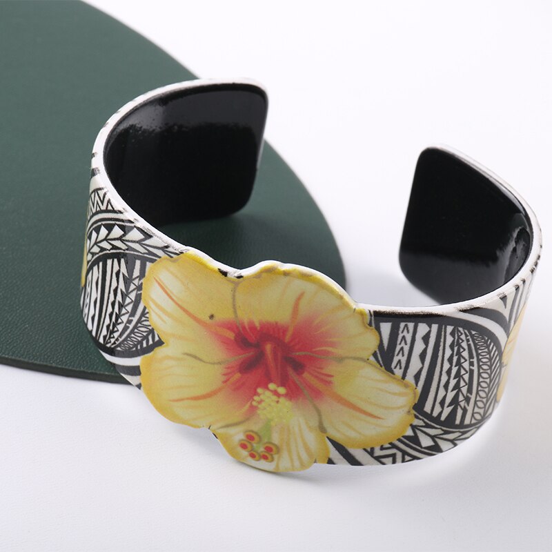 Bracelet manchette imprimé papillon et fleurs pour femmes et filles, Vintage, fête d'anniversaire, meilleur de noël,: nyn139-2