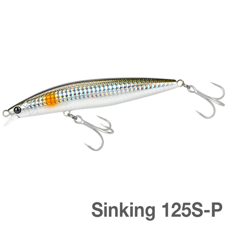 TSURINOYA High Strength Ultra-long Casting Sinking Minnow Stinger 125S 125mm 28g Saltwater Fishing Lure Artificial Hard Baits: IVORY WHITE