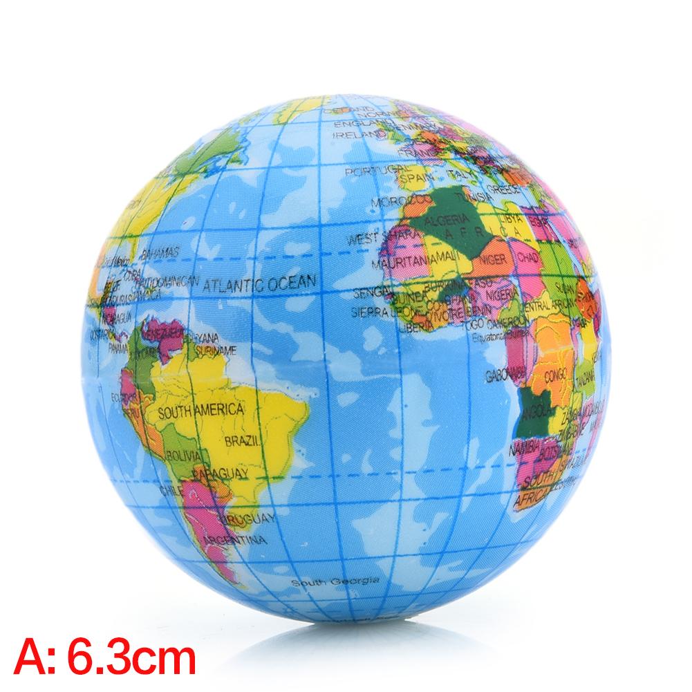 Pu skum trykbold 6-10 cm globe vent buffer stigning rebound børn voksen legetøj dekompression svamp bold puslespil udendørs legetøj: 6.3cm