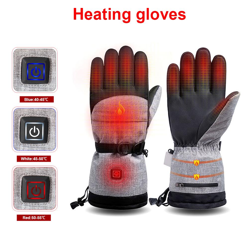 Elektrische Verwarming Motorhandschoenen Warm Houden Winter Verwarmde Handschoenen Outdoor Fietsen Handschoenen Motorfiets