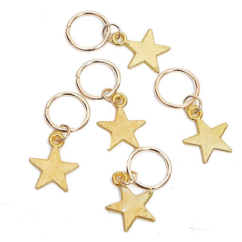Anneaux de tressage pour cheveux, 80 pièces, bijoux, manchettes, pendentifs, tubes de perles, tresses, barbe, accessoire de décoration pour cheveux