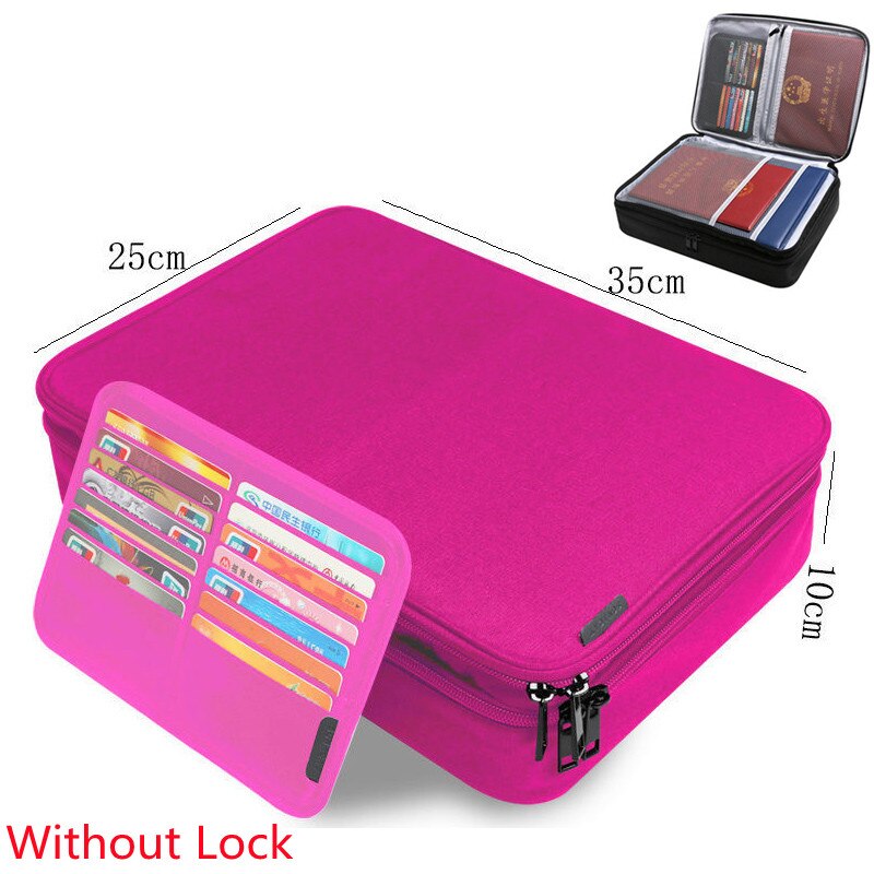 Bolsa de almacenamiento de documentos portátil para el hogar, maletín de oficina, Busines, viaje, accesorios de paquete de Material A4: A Red