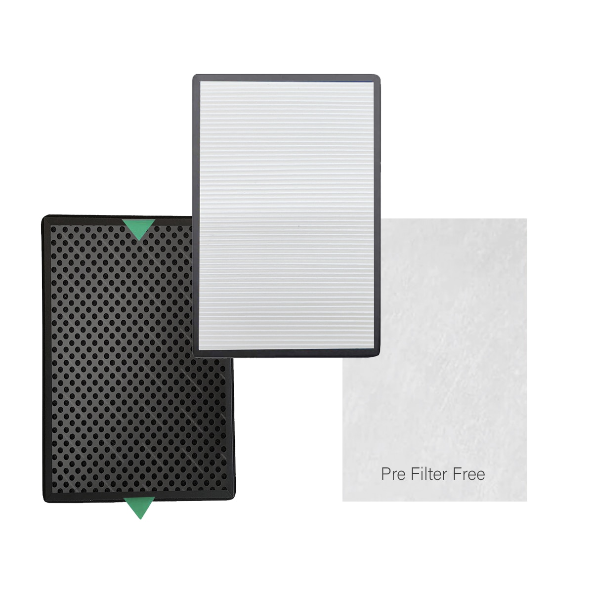 Boneco-purificador de aire P340 para A341, 397x218x38MM, Compatible con filtro multifuncional y prefiltro: Natural Hepa Karbon Filter + Pre Filter