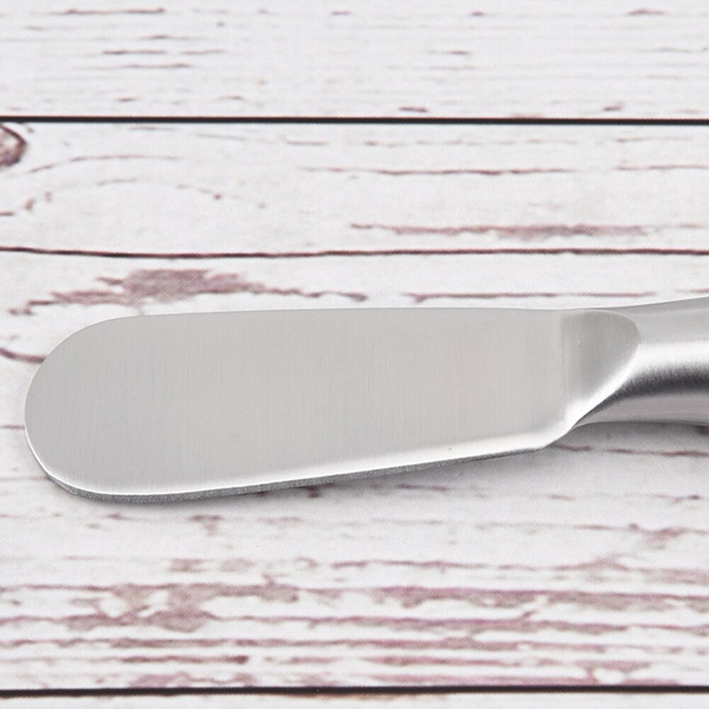 2pcs Stainless Steel Cheese Spreader Smooth Butter Cutter Jam Multipurpose Ergonomic Handle Kitchen Tool Home Cake Party Slicer