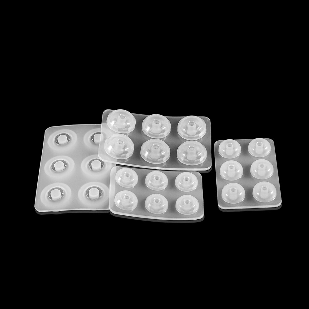 1Pc Platte Bal Kralen Epoxyhars Mallen Big Hole Bead Siliconen Mal Fit Voor Ketting Armband Diy Hars Sieraden maken Accessoires