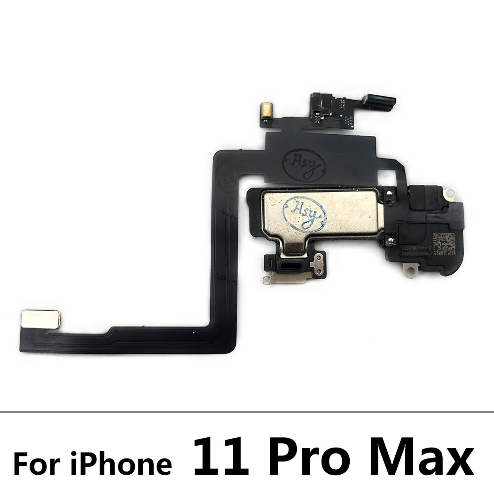 Original Ear Earpiece Flex For Iphone X XR XS 11 Pro Max Proximity Light Sensor Sound Earphone Speaker Flex Cable Assembly