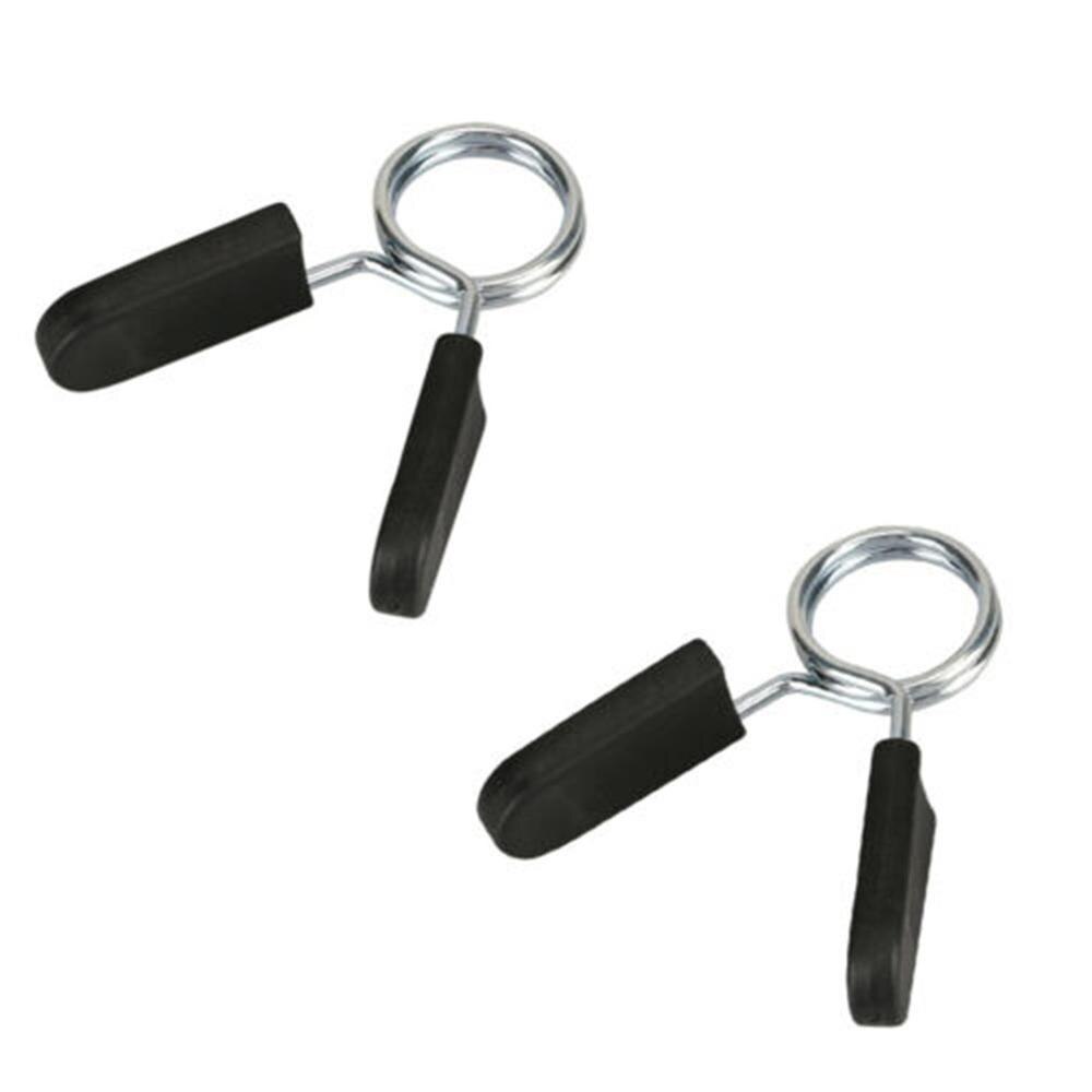 2Pcs 25Mm Barbell Fitness Sluiting Gewicht Barbell Halter Lock Clip Voorjaar Met Handvat Fitness Apparatuur Accessoires: Default Title