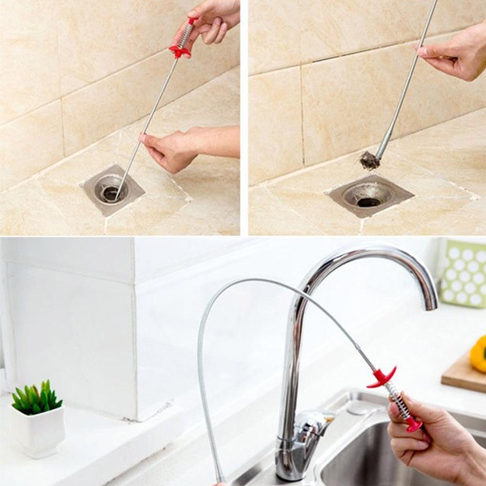 Afvoer ontstopper pijpleiding bagger haak reiniger reinigingsgereedschap voor keuken sanitair zuigkracht 60cm buster ontstopper