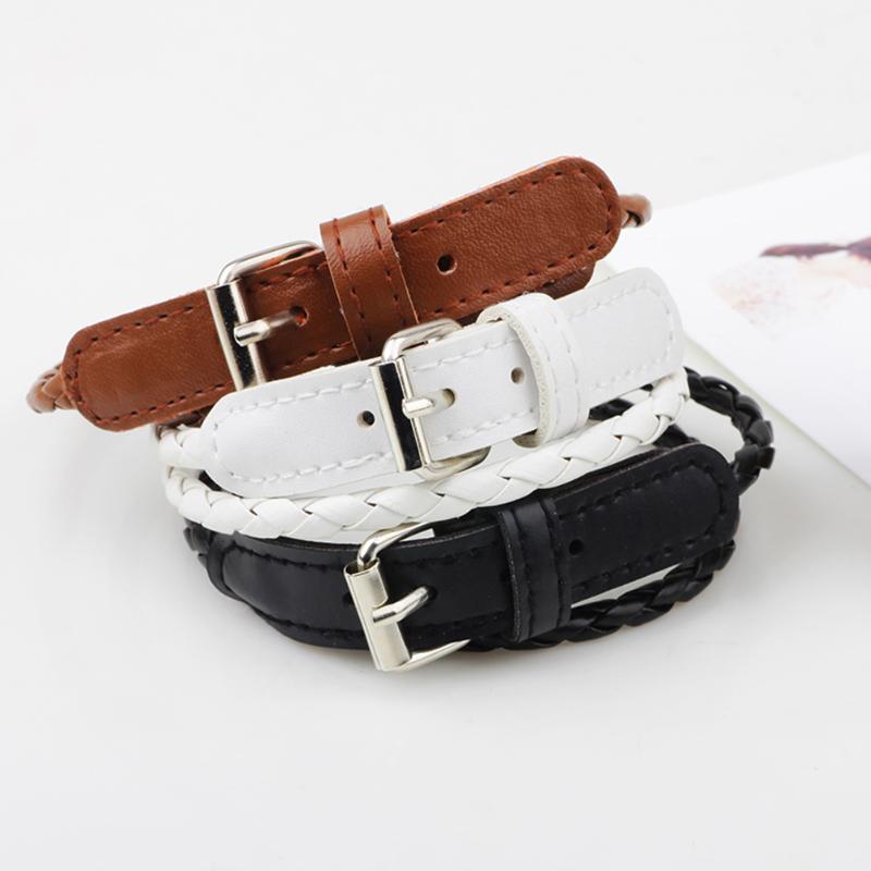 Pulsera de cuero con abalorios multicapa para hombre y mujer, brazalete de piel, estilo europeo, bohemio