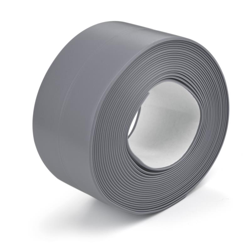 3.2 mx 22mm kúpeľňa sprchový kút drez vaňa tesniaca páska biela pvc samolepiaca vodotesná nálepka na stenu do kúpeľne a kuchyne: Sivá / 3.2 m x 3.8cm