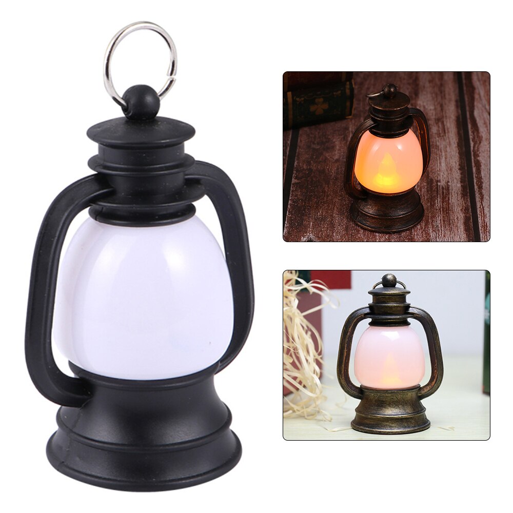 Bärbara lyktor retro liten fotogenlampa led vintage hästlykta mini ponnylampa nödtältslampa för utomhuscamping
