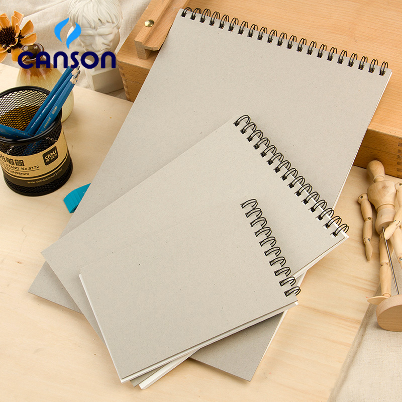 Canson 1557 sketchbook sketchbook 180g 16K 8K color lead book charcoal pencil drawing pencil acid free fine grain art supplies
