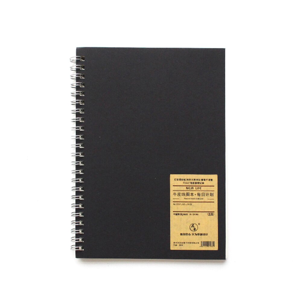 A5 Agenda Schedule Student Daily Notebook Travel Weekly Monthly Loose Leaf Writing Work Ring Binder To Do List Time Planner