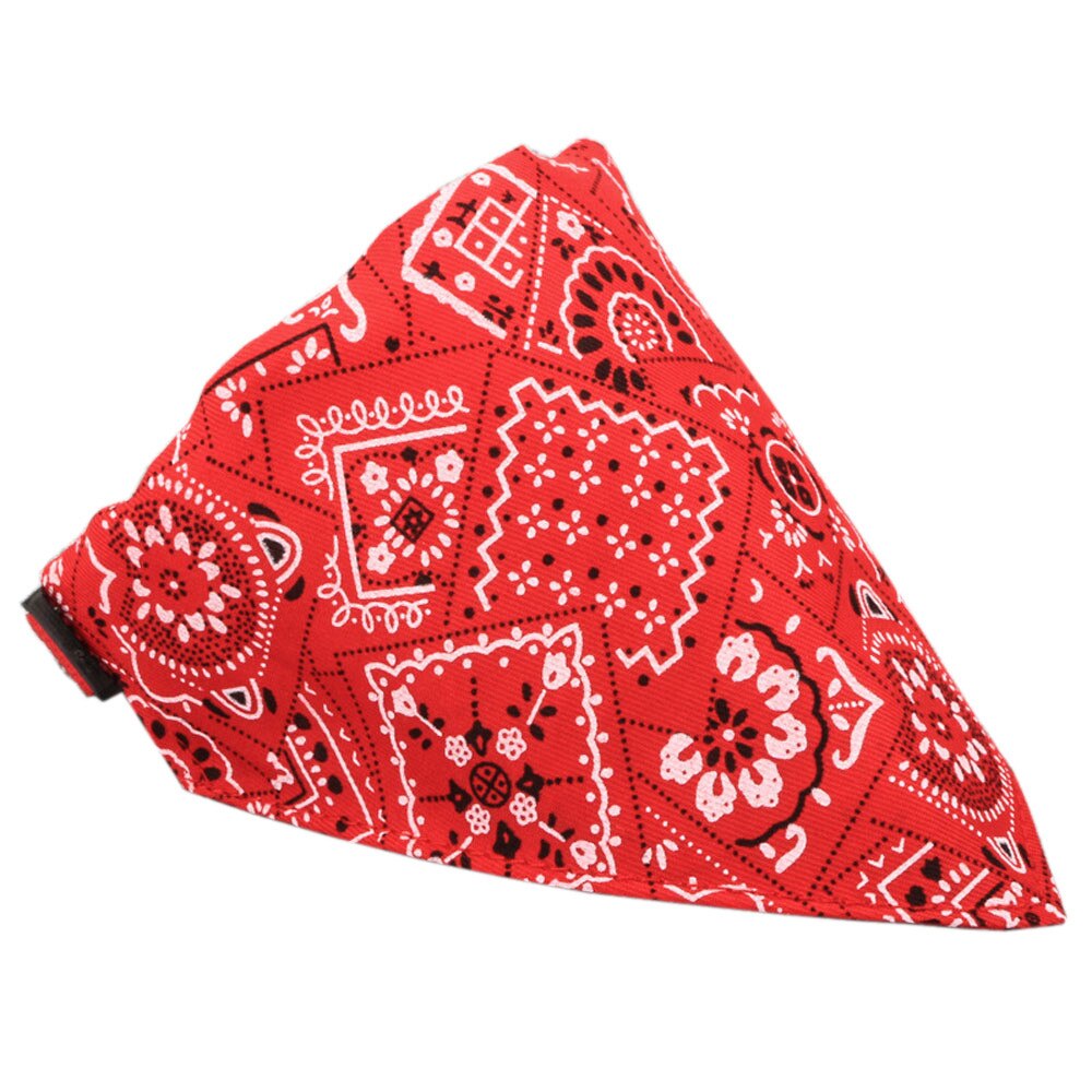 Adjustable Pet Dog Puppy Cat Neck Scarf Bandana Collar Neckerchief Leisure Practical Durable Delicate Convenience: Red / L