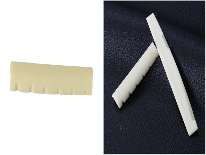 Ivory Guitar Parts 6 String Classical Guitar Bone Bridge Saddle And Nut Guitar Parts Accessories for Folk Acoustic Guitar TSLM1