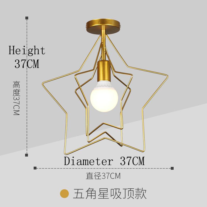 Eenvoudige Moderne Stijl Led Lampen Ijzer Kroonluchter E27 Lamp Loft Licht Mode Kroonluchters Thuis Creatieve Verlichting Slaapkamer Decoratie: YELLOW