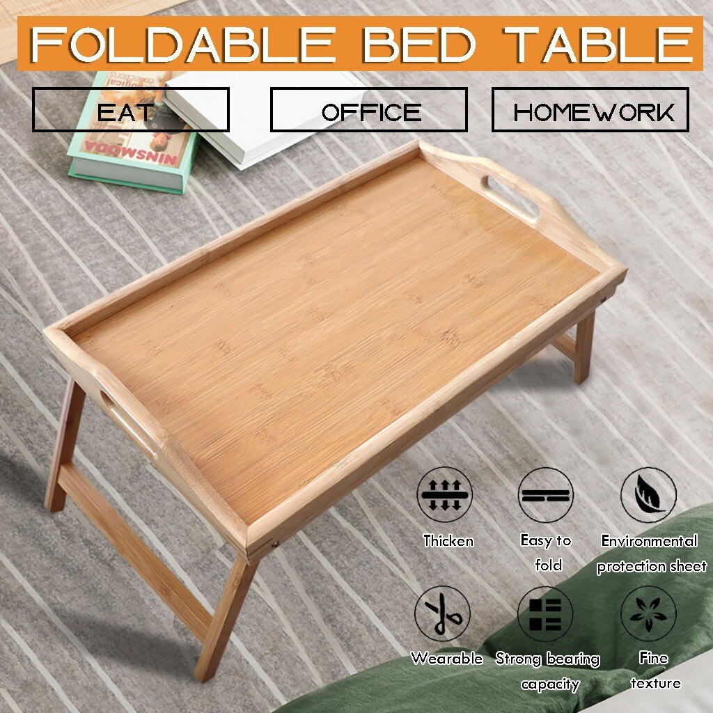 Laptop desk bed foldable lazy small computer table small dining table Bamboo simple dormitory student writing desk bedroom sofa