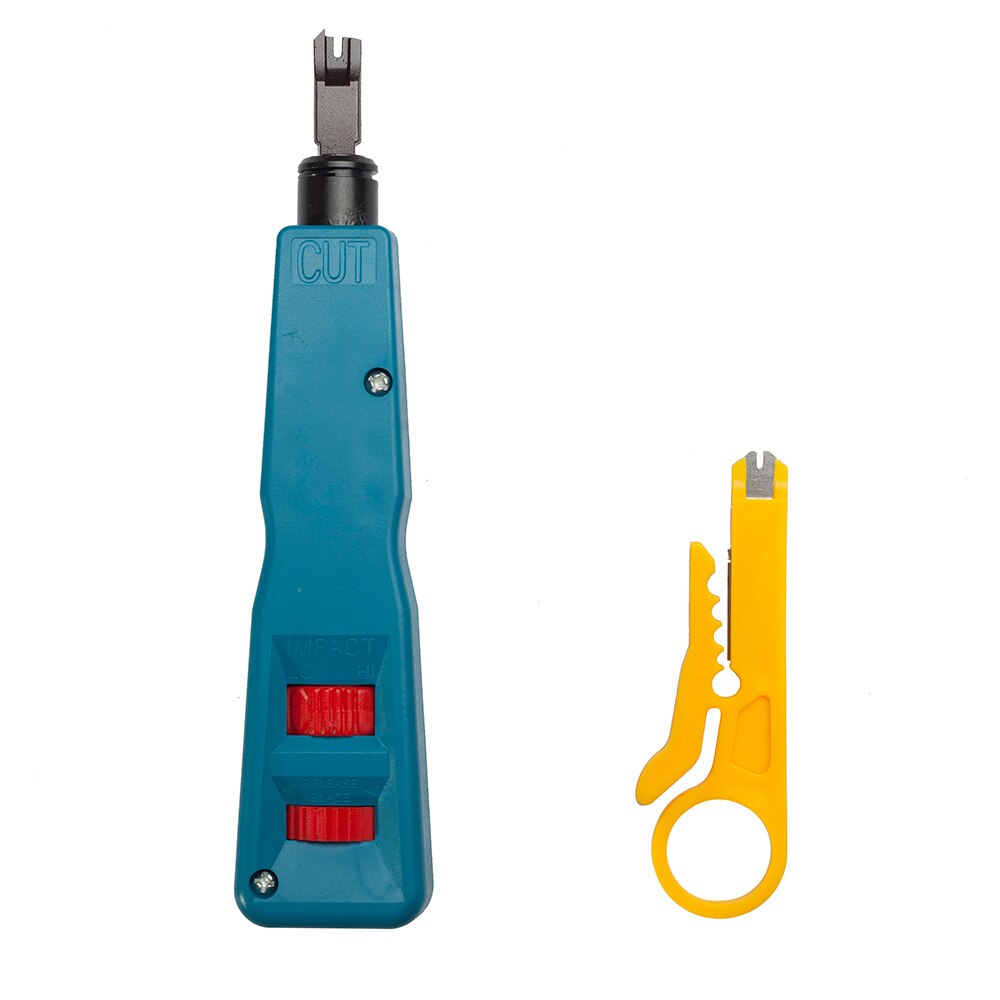 LBSC Netwerk Draad Punch Down Impact Tool met Twee Bladen-110 en BK & Netwerk Draad Stripper