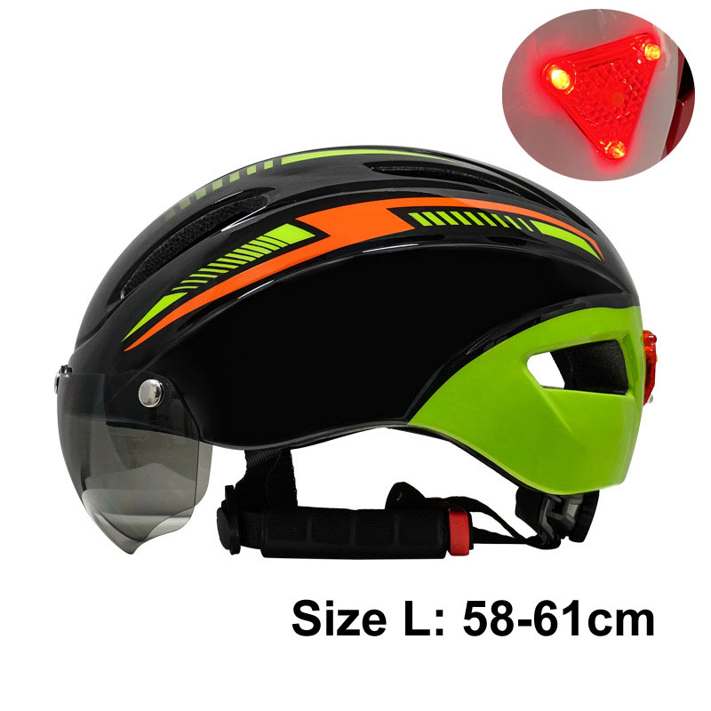 Fietshelm Mannen Vrouwen Led Licht Helm Weg Berg Magnetische Lens Fietshelm Voor Fietsen Sport Skateboard Scooter: Bordeaux