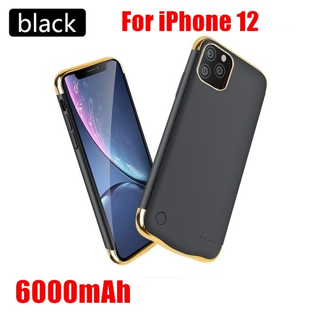 10000mAh Battery Charger Case Powerbank For iPhone 11 Pro iPhone 12 Pro Max iPhone 11 Pro Max Power Bank Battery Charging Case: i12