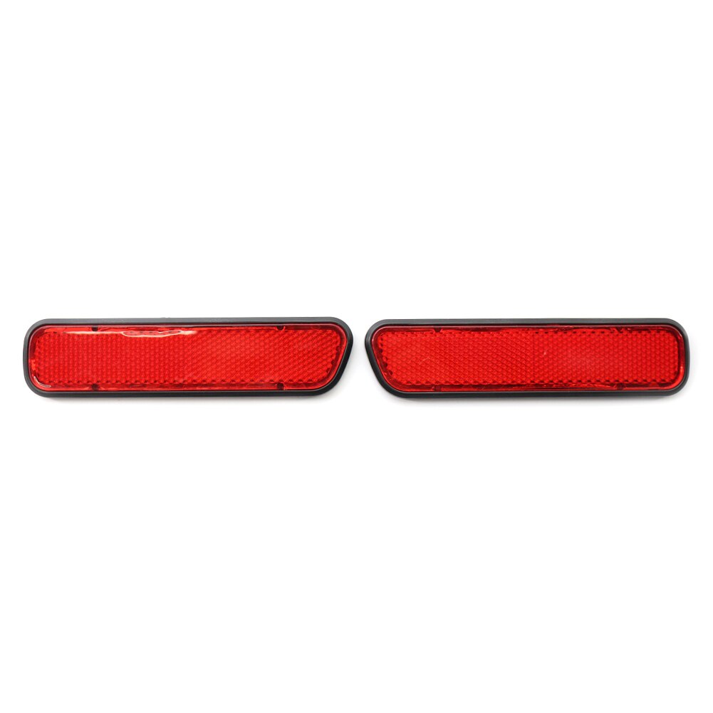 2Pcs Universal Car Reflective Warning Strip Tape Bumper Truck Safety Reflector Car Sticker Decal