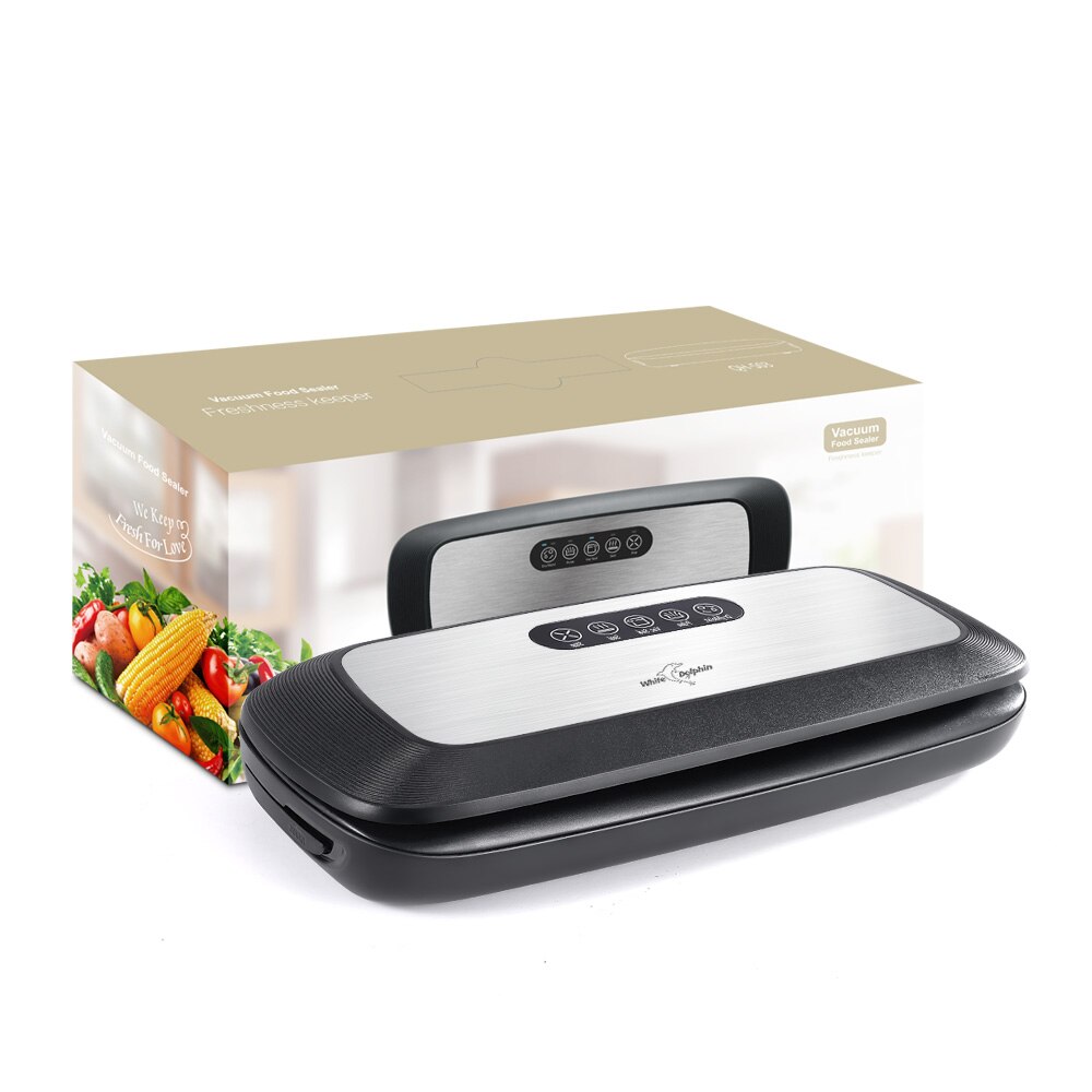 White Dolphin-sellador al vacío para cocina, máquina de envasado y almacenamiento de alimentos, Cricut, con 10 bolsas