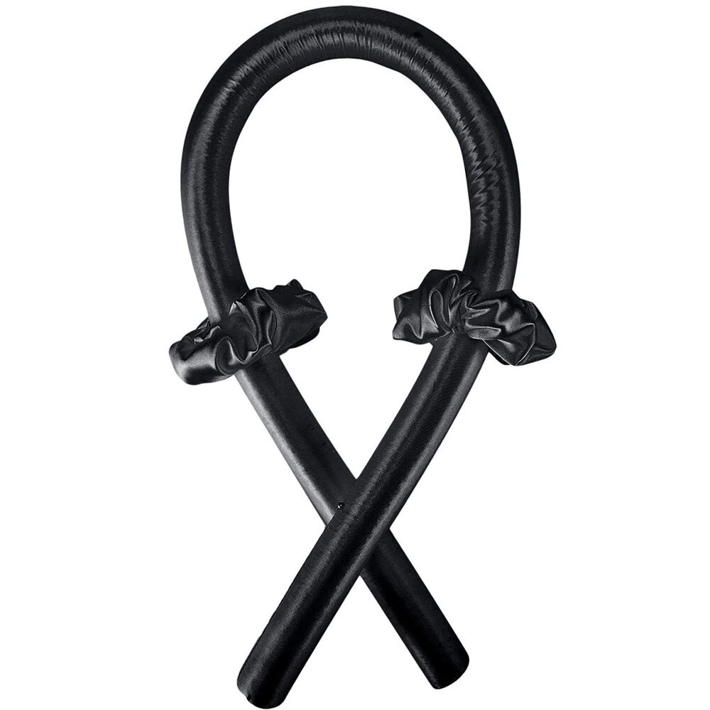 Ruban pour boucler les cheveux sans chaleur, rouleau pour cheveux, ruban pour boucler les cheveux: Black