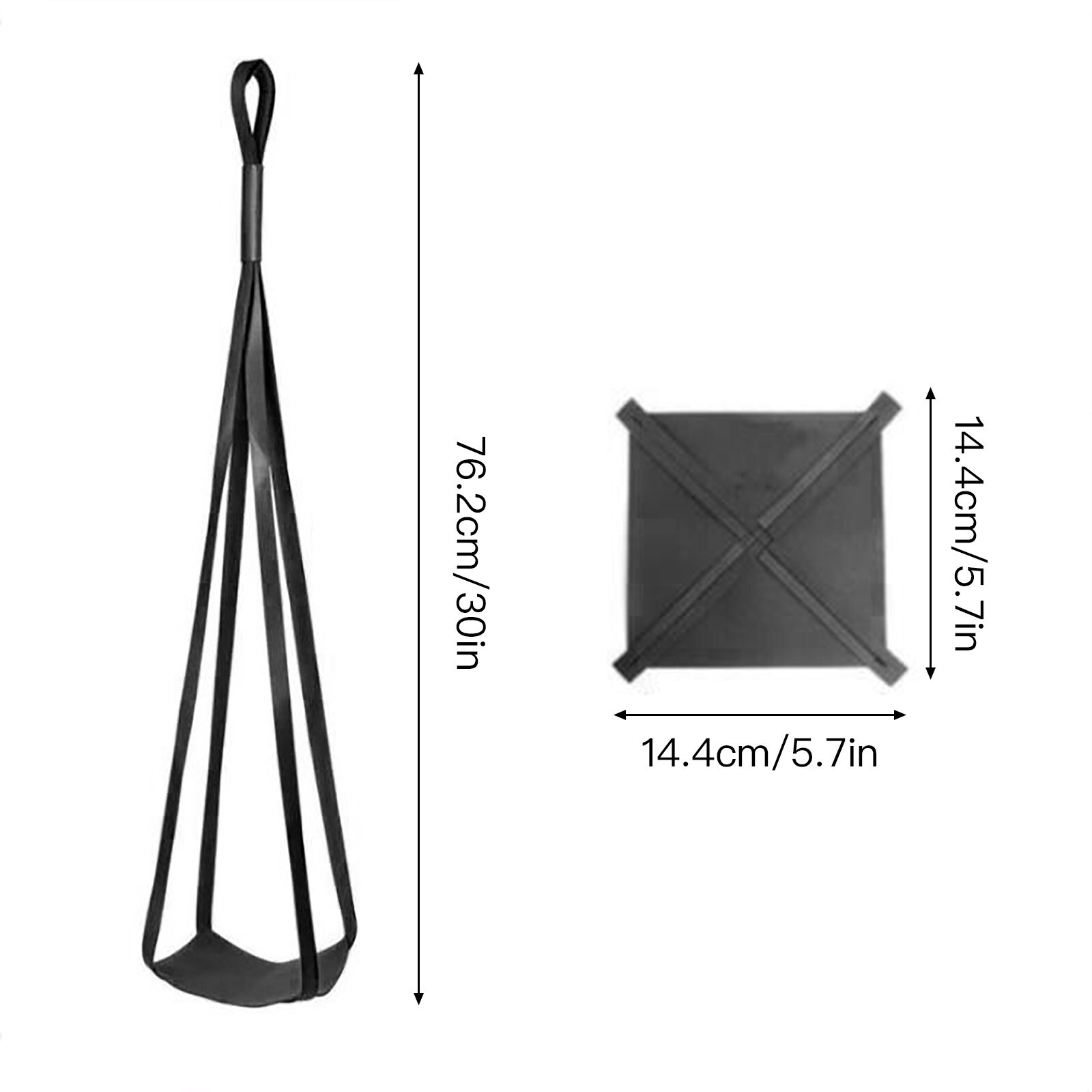 Leather Plant Hook Planting Bracket Hook Hanging Basket Hanging Plant Holder 4 Legs Modern Exquisite Flower Pot Sling