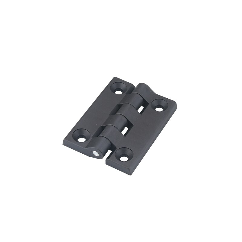 2 Pcs Plastic Hinge Electric Box Cabinet Door Hinge Chassis Black Nylon Hinge ABS Hinge for Furniture Hardware