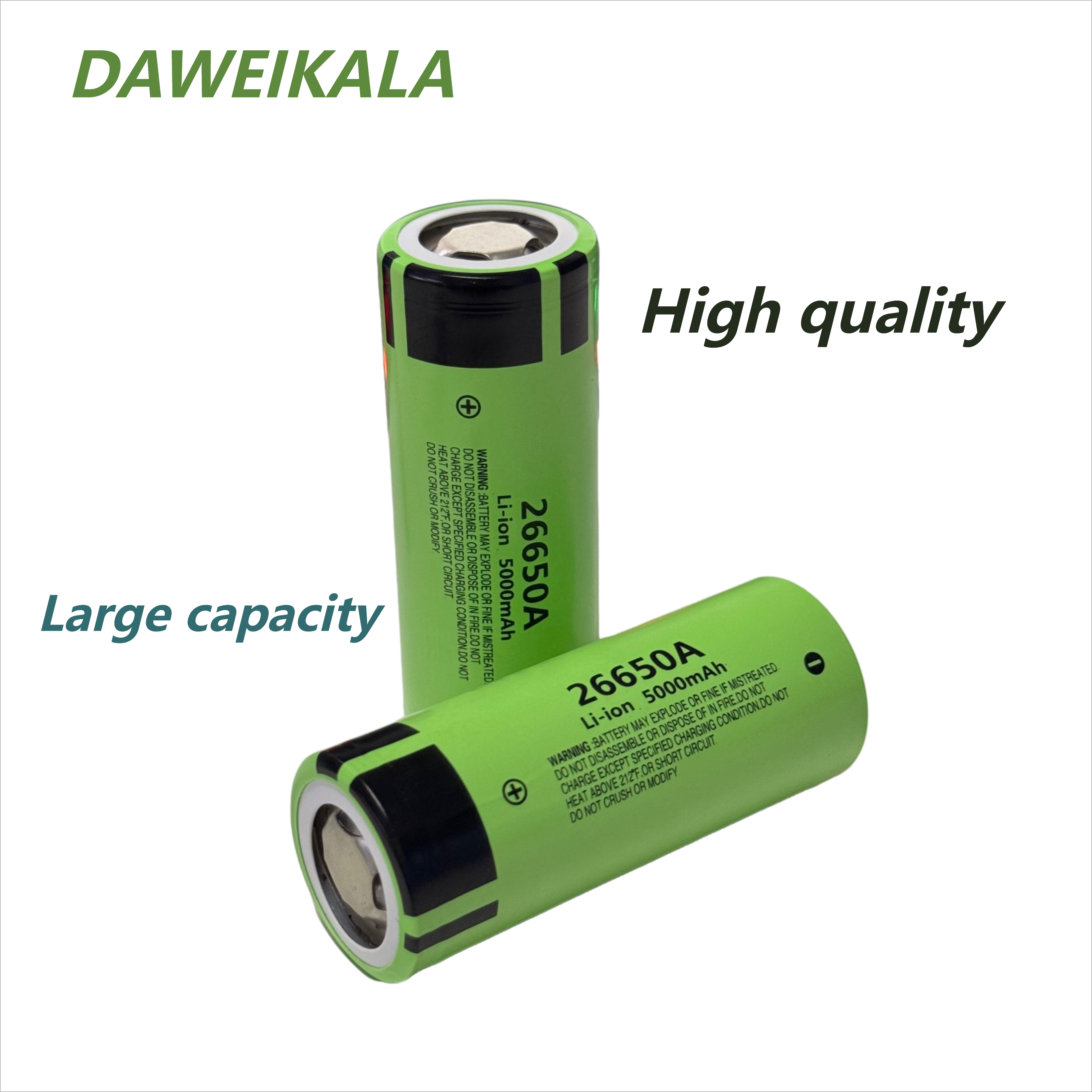 26650A 3.7V 5000mAh battery high capacity 26650 20A power battery lithium ion rechargeable battery for toy flashlight