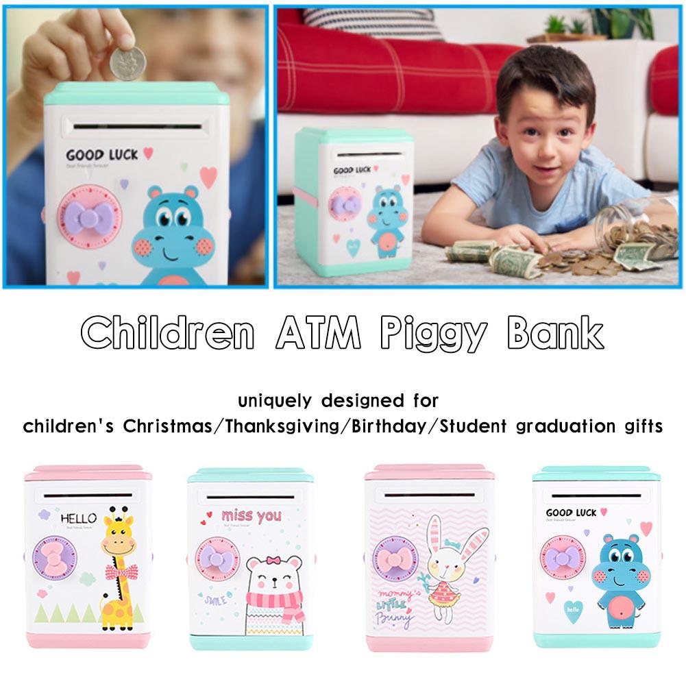 Innovative ATM Piggy Bank Intelligent Automatic Opening Password Vouchers Exotic Children's Toys