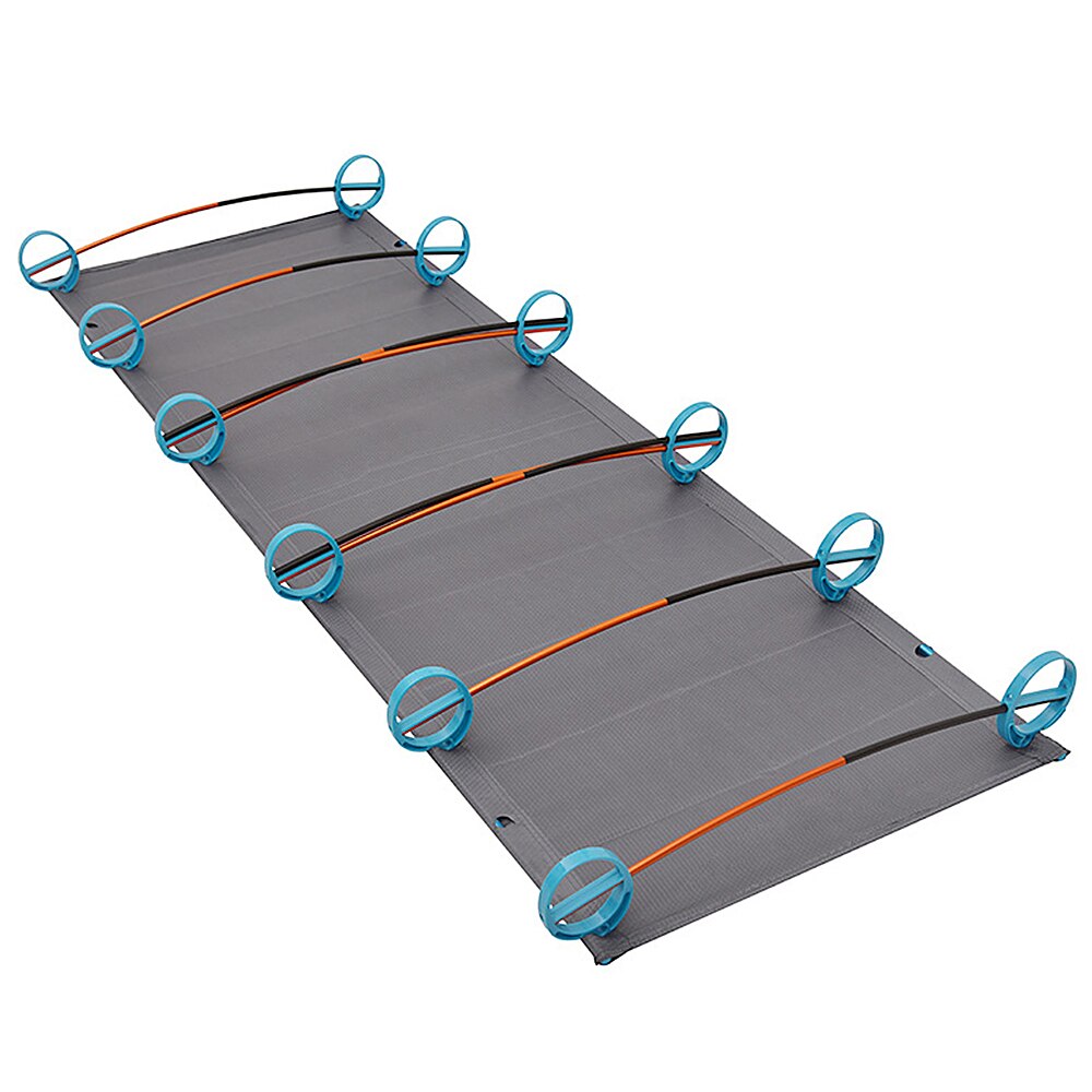 Outdoor Portable Camping Bed Aluminum Alloy Traval Cot Ultralight Tent Bed with Storage Sack for Camping Hiking Mountaineering