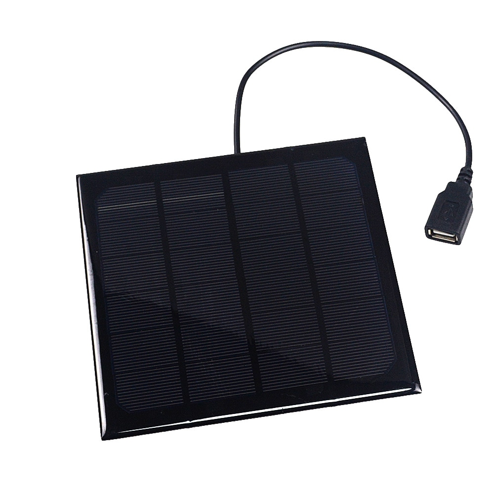 6V 3W 6W Output Usb Solar Battery Charger Usb Vrouwelijke Poort Laadregelaar Zonnepaneel Lijn Lengte 30Cm